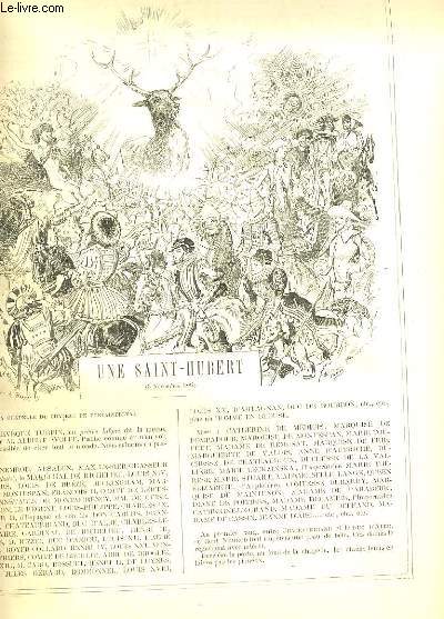 LA VIE PARISIENNE 22e anne - N 45 - UNE SAINT-HUBERT de DOM G... - FANFARES DE CHASSE de O. - LA CHASSE D'AMOUR: DEDIEE AUX COMPGNONS DE SAINT-HUBERT (3 NOVEMBRE 1884) de YVES & BARRET.