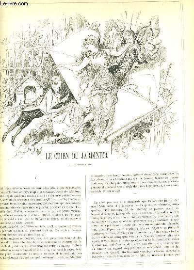 LA VIE PARISIENNE 23e anne - N 21 - LE CHIEN DU JARDINIER O. - SYMPHONIE BURLESQUE de O. - CHEZ LA COUTURIERE de YVES & BARRET. - EXPLICATION DES OUVRAGES DE PEINTURE, expos au palais des champs-lyses.