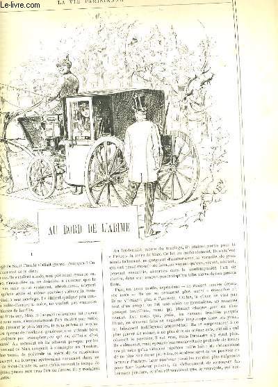 LA VIE PARISIENNE 24e anne - N 30 - AU BORD DE L'ABIME de DOM G. - AUX BAINS DU NOUVEAU CIRQUE de SAHIB. - EN SUISSE, I. GENEVE de X.