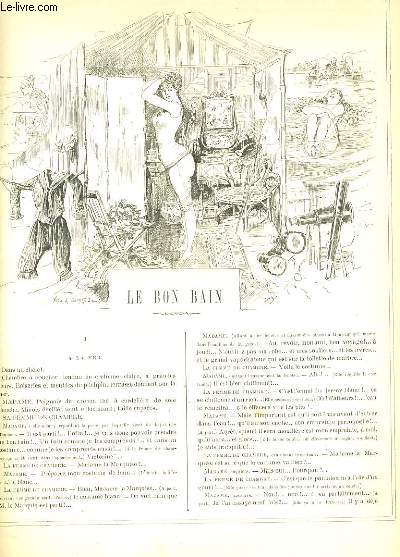 LA VIE PARISIENNE 24e anne - N 34 - LE BON BAIN de SCAMP. - A LA MER de YVES & BARRET. - LE MATIN SUR LA PLAGE de S-P. - LE CHATEAU DE L'ORANGERIE A MONTMORENCY.