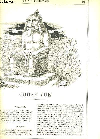 LA VIE PARISIENNE 25e anne - N 24 - CHOSE VUE de ?? - LES REVES de YVES. - UN SAUT DE CARPE de TIC. - LA FETE MILITAIRE A L'OPERA de X.