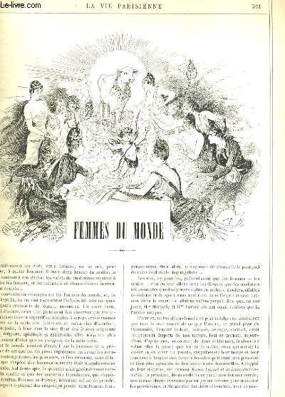 LA VIE PARISIENNE 25e anne - N 51 - FEMMES DU MONDE de ZED. - CONSEILS PRATIQUES: LES DESSUS de N. - LA SAISON DE NICE ET MONACO: QUELQUES AFFICHES.