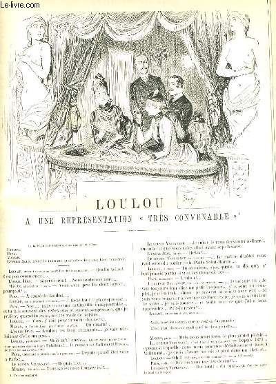 LA VIE PARISIENNE 26e anne - N 15 - LOUOU A UNE REPRESENTATION 