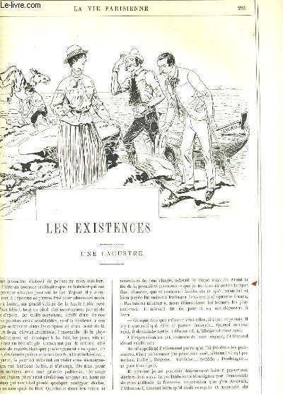 LA VIE PARISIENNE 27e anne - N 21 - LES EXISTENCES, UNE LACUSTRE de MANCHECOURT. - LE PARFAIT GENREUX de BAC - MENUS MUSICO-GASTRONIMQUES DE LA SEMAINE de IN. - VARIETE, SIMILITUDE: le coup de la manchette, le coup de rameneur, le coup de la cravate...