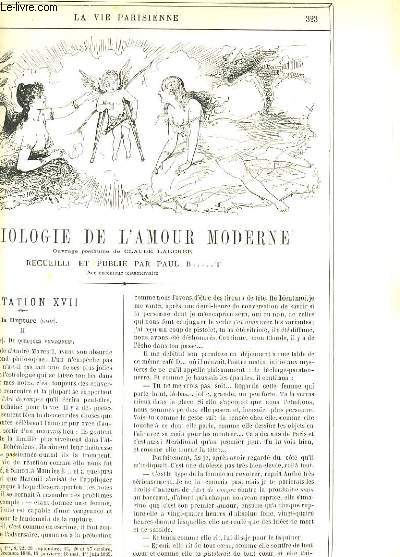 LA VIE PARISIENNE 27e anne - N 24 - PHYSIOLOGIE DE L'AMOUR MODRNE de CLAUDE LARCHER, MEDITATION XVIII, DE LA RUPTURE (suite) - LA SEMAINE DU GRAND PRIX, SPORTSMEN ETRANGERS A PARIS: L'ITALIEN, LES BELGES, LE RUSSE, LE HONGROIS, L'AMERICAIN... de MITSCHI