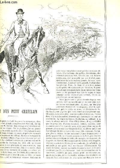 LA VIE PARISIENNE 27e anne - N 36 - CARNET D'UN PETIT CHATELAIN de MANCHECOURT ( suivre) - DOSSIER DE M. BROWN-SEQUARD', IV. HOMMES DE LETTRES ( suivre) de X et Y. - TABLEAUX VIVANTS DE SAISON, L'ETE (1re srie) de BAC.