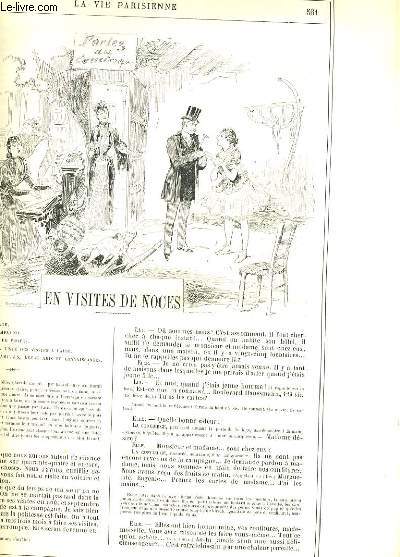LA VIE PARISIENNE 27e anne - N 41 - EN VISITES DE NOCES de INAUTH... - EN ANGLETERRE, DU SAMEDI AU LUNDI de MAB. - CHATEAUX ANGLAIS, NOTES DE VOYAGE de ROBIDA. - FEMMES DU MATIN de SHARP.