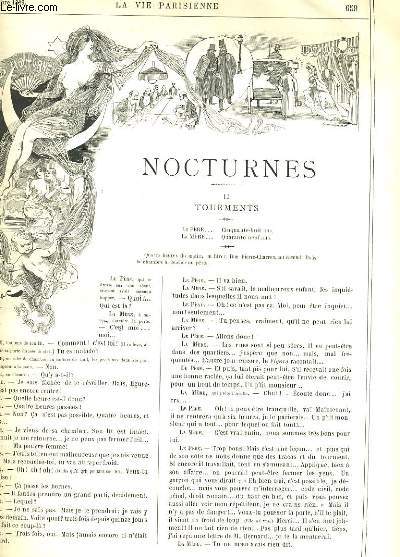 LA VIE PARISIENNE 27e anne - N 48 - NOOCTURNES, II. TOURMENTS de MANCHECOURT. - LES THEATRES EN CE MOMENT de SAHIB. - SILHOUETTES MILITAIRES, LES RETRAITES de DJALLIL.