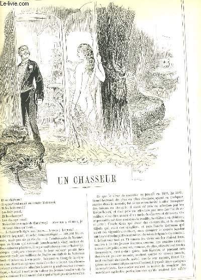 LA VIE PARISIENNE 28e anne - N 9 - UN CHASSEUR de STECK. - LE CRIME DU PECQ, horrible dtails - TROP DE CHIENS D'AGREMENT de CRAFTY. - LANGUES DE CHATTES de BAC. - PASSE-TEMPS ROYAUX de K...