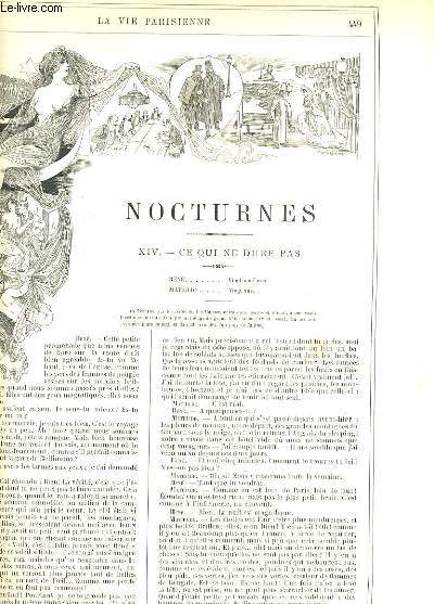 LA VIE PARISIENNE 28e anne - N 33 - NOCTURNES, XIV. CE QUI NE DURE PAS de MANCHECOURT. - FINANCE OBLIGE de MOUSK. - PLAGES ITALIENNES de BAC. - PARIS A PARIS (1er srie) de KITT, illustr par SAHIB.