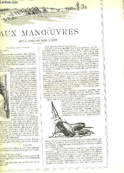 LA VIE PARISIENNE 28e anne - N 40 - AUX MANOEUVRES, notes et croquis d'un officier de rserve de IBRAHIM. - HOME, HOME, SWEET HOME de SAHIB. - INCONVENIANCES SOCIALES, VIII. LA MODESTIE de TICK.