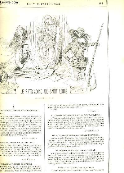 LA VIE PARISIENNE 28e anne - N 44 - LE PATRIMOINE DE SAINT LOUIS de JEAN MALIC. - LES SEPT LITS DE CLEOPATRE A LA PORTE-SAINT-MARTIN de SAHIB.
