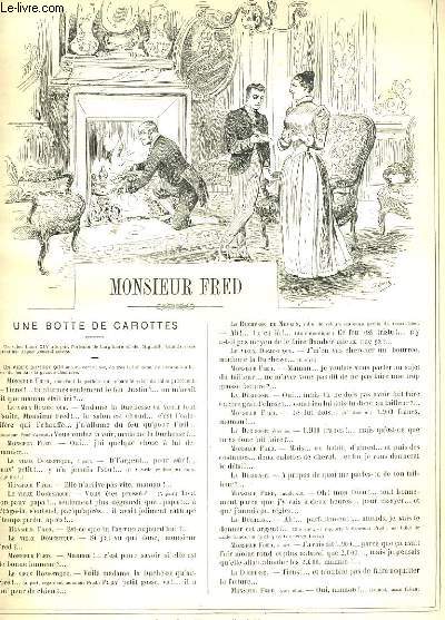 LA VIE PARISIENNE 28e anne - N 50 - MONSIEUR FRED, UNE BOTTE DE CAROTTES de GYP. - QUAND ON SE MARIE de H. GERBAULT - NOTES SUR LA PATINAGE de K. - INCONVENANCES SOCIALES, XII. LE TRAVAIL. - LITS ITALIENS SYMBOLIQUES de JAPHET.