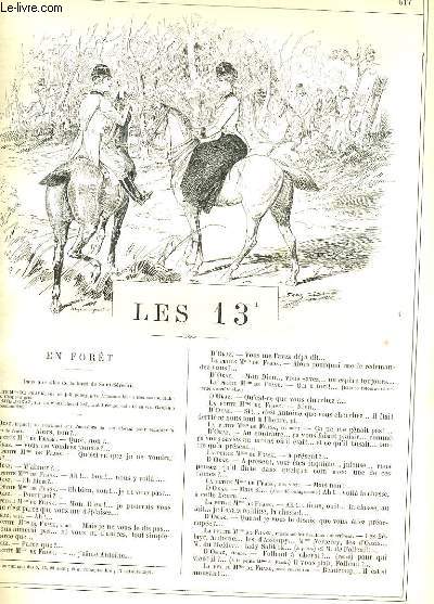 LA VIE PARISIENNE 29e anne - N 45 - LES 13, EN FORET de GYP. - POSTE RESTANTE de L. VALLET.