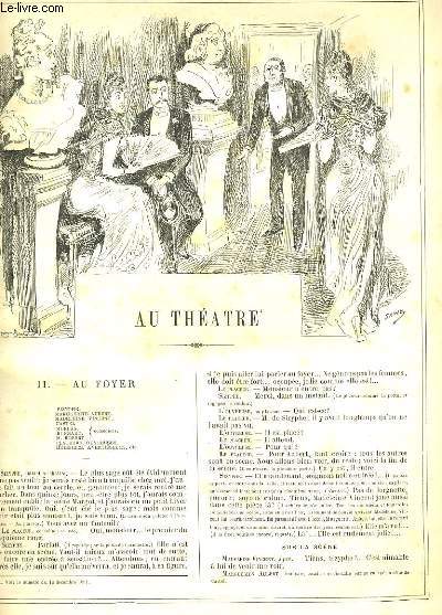 LA VIE PARISIENNE 29e anne - N 52 - AU THEATRE, II. AU FOYER de T. - LES CARTES de SAHIB - SUR LE COUP DE MINUIT, COMMENT ON SE SOUHAITE LA BONNE ANNEE de KITT. LES ETRENNES.