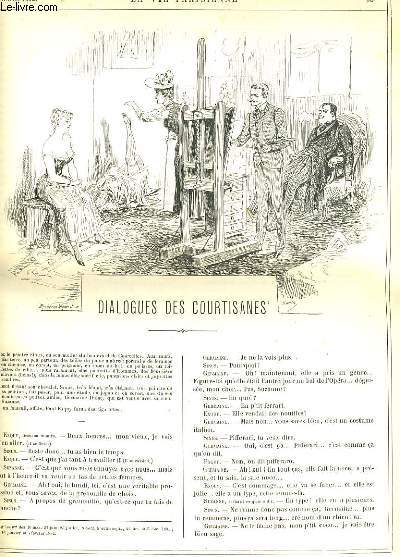 LA VIE PARISIENNE 30e anne - N 8 - DIALOGUES DES COURTISANES de LUCIENNE. - LA BERGERE de M. - PAR LE GLAIVE de SAHIB. - EUX par FORAIN.