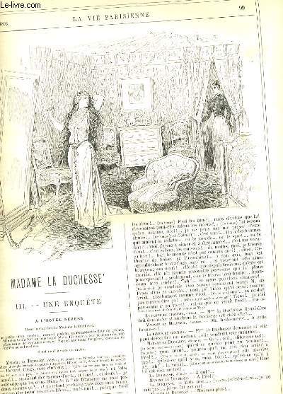 LA VIE PARISIENNE 31e anne - N 8 - NOUVELLES ETUDES SUR LE MOBILIER NOCTURNE: 1re srie: LES OEILLERS de H. GERBAULT.