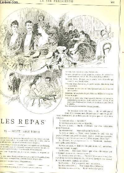 LA VIE PARISIENNE 31e anne - N 35 - DE DEUX A TROIS de L. VALLET - EN WAGON IV de KITT.