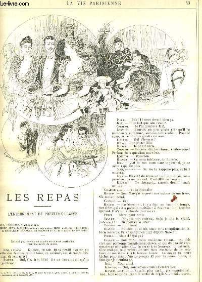 LA VIE PARISIENNE 32e anne - N 4 - L'HIVER EN EGYPTE, I. DE MARSEILLE A ALEXANDRIE de SAHIB. - L'ITALIE SANS DESSUS DESSOUS de MODICA. - POURQUOI ON MARIE SA FILLE! de KITT ( suivre)