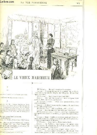 LA VIE PARISIENNE 32e anne - N 34 - LE VIEUX MARCHEURS II de MANCHECOURT - CHEZ LES FELIBRES de VEB - AN ALLEMAGNE: RESTAURATIONS de BAC - LOURDES (en passant) de IB...