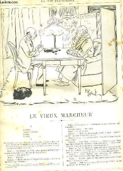 LA VIE PARISIENNE 33e anne - N 1 - LE VIEUX MARCHEUR IV de MANCHECOURT - MORALITES FIN DE SIECLE, CAMELOT DE CHIMERES de FRAN - COMMENT ELLES ONT COMMENCE L'ANNEE de BAC.