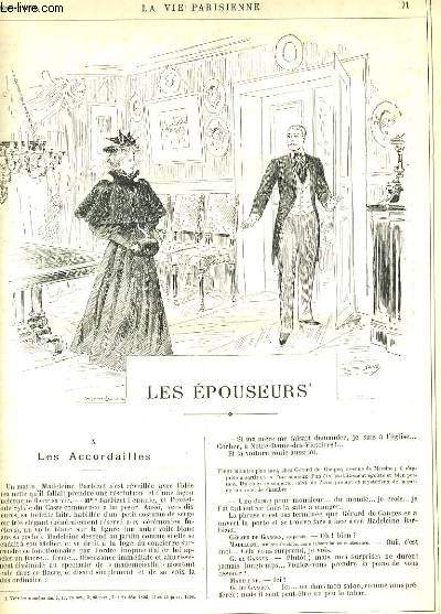 LA VIE PARISIENNE 34e anne - N 6 - D'APRES LE CERFEUIL... L'ESTRAGON (IIe srie) de SAHIB - VIVEUR D'AUTREFOIS...!!!...: en 1863, en 1865, en 1869, aprs la guerre en 1875, en 1895 de WIL.