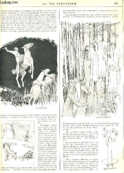 LA VIE PARISIENNE 36e anne - N 19 - JOURNAL D'UN GRINCHU par GYP - AU SALON: MENELICK ET SES FEMMES par LES VEB'S.