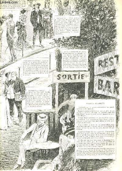 LA VIE PARISIENNE 38e anne - N 27 - A L'EXPOSITION SUR LE PONT... par SAHIB - PAS UNE MINUTE! par KITT ( suivre) - AU CASINO DE L'EXPOSITION, Mme Amlie de Grandpr  Mlle Blanche de Nayves.