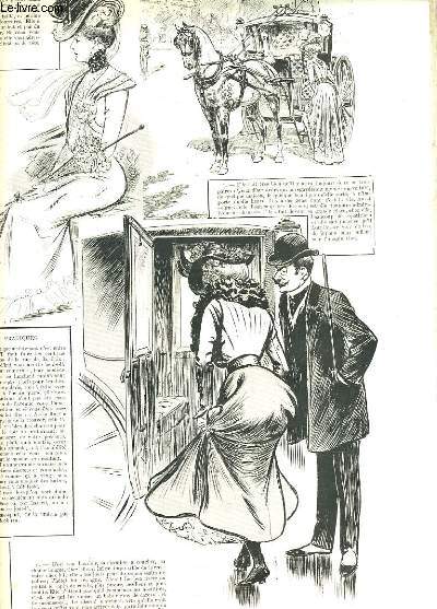 LA VIE PARISIENNE 38e anne - N 39 - SEDUCTIONS PARISIENNES: V. EN VOITURE par L. VALLET - II. AU VILLAGE SUISSE.