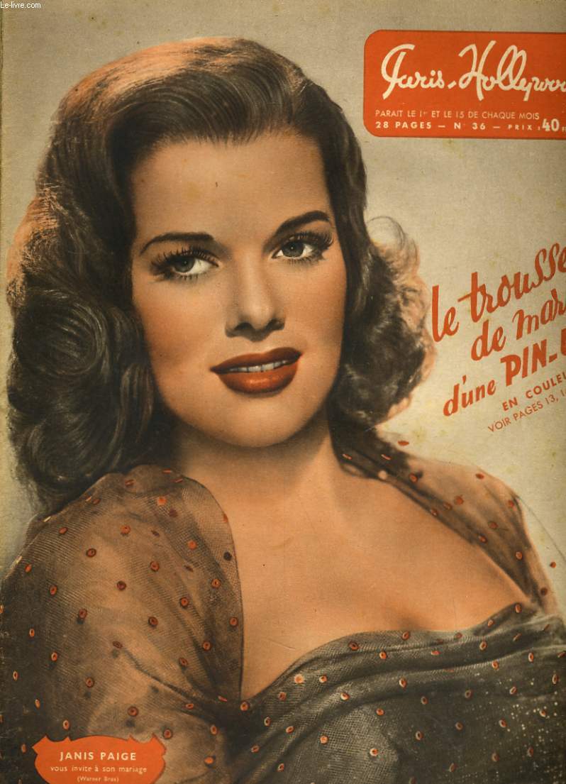 PARIS HOLLYWOOD N 36 - LE TROUSSEAU DE MARIEE D'UNE PIN-IP... - EXPOSITION DE FOURRURES - LONG JOESING ET LES CHINESE PIN-UP - LES ATOUTS MAITRES DU JEU D'AMOUR - COLETTE RICHARD VOIT LA VIE EN ROSE...