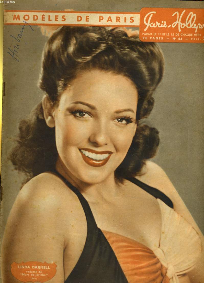 PARIS HOLLYWOOD N 63 - MODELES PARIS - UNE ECHARPE: MILLE TENTATIONS - LA GILDA ITALIENNE, BEAUTE EXPLOSIVE ET ALTIERE... - LA REVANCHE DU MODELE - LES HEURES DE JACQUELINE MONNIER...