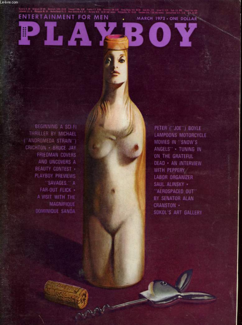 PLAYBOY ENTERTAINMENT FOR MEN N 3 - BEGINNING A SCI-FI THRILLER BY MICHAEL CRICHTON - BRUCE JAY FRIEDMAN COVERS AND UNCOVERS A BEAUTY CONTEST...
