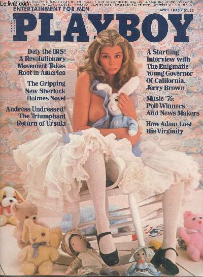 PLAYBOY ENTERTAINMENT FOR MEN N 4 - Defy the IRS ! A revolutionary movement takes root in America - The gripping New Sherlock Holmes novel - Andress Undressed ! The triumphant return of Ursula - A starling interview with the enigmatic young governor etc