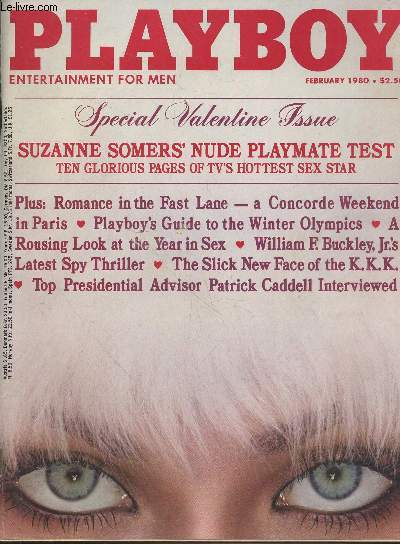 PLAYBOY ENTERTAINMENT FOR MEN N 2 - Special Valentine Issue - Suzanne Somer's nude playmate test : Ten glorious pages of tv's hottest sex star - Plus : Romance in the Fast Lane - A concorde weekend in Paris - Playboy's Guide to the Winter Olympics - etc.
