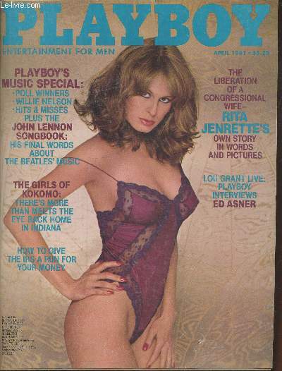 PLAYBOY ENTERTAINMENT FOR MEN N 4 - Playboy's music special : Poll winners - Willie Neslon - Hits & Misses plus the John Lennon Songbook : His final words about the Beatles' music - The Girls of Kokomo : There's more than meets the eye back home...