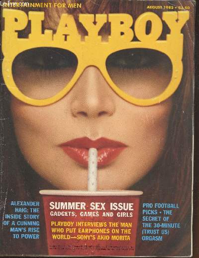 PLAYBOY ENTERTAINMENT FOR MEN N 8 - Summer Sex Issue : Gadgets, games and gilrs - Alexander Haig: The inside story of a cunning man's rise to power - Pro football picks - The secret of the 30 minute (Trust us)...