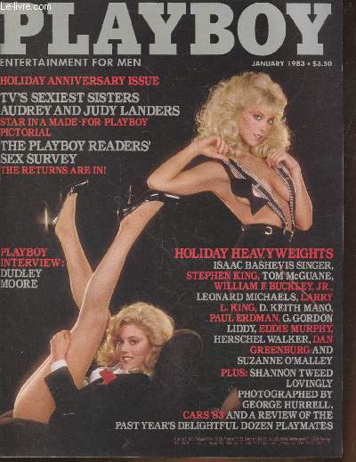 PLAYBOY ENTERTAINMENT FOR MEN N 1 - Playboy interview : Dudley Moore - Holiday heavyweights - Isaac Baschevis Singer, Stephen King, Tom Mc Guane, etc.