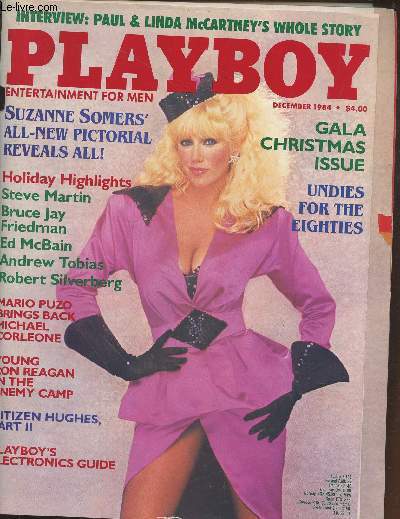 PLAYBOY ENTERTAINMENT FOR MEN N 12- Suzanne Somer's all-new pictorial reveals all ! - Gala Christmas issue - Undies for the eighties - Mario Puzo brings back Michael Corleone - Young Ron Reagan in the ennemy camp - Citizen Hughes, Part II, etc.