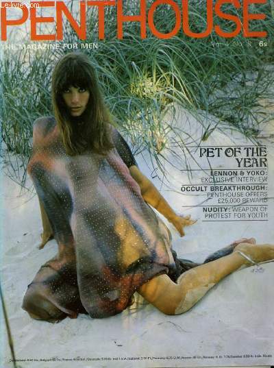 PENTHOUSE, THE MAGAZINE FOR MEN VOL. 4. No. 9 - PET OF THE YEAR - LENNON & YOKO: EXCLUSIVE INTERVIEW...