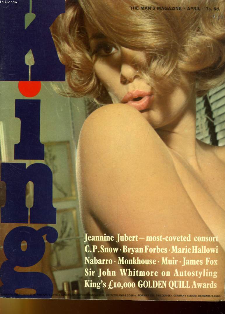 KING, the man's magazine - JEANNINE JUBERT - NABARRO - MONKHOUSE - MUIR - JAMES FOX...