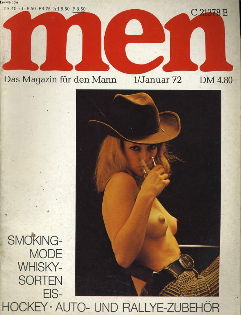 MEN, das magazin fr de Mann -SMOKING - MODE - WHISKY - SORTEN EIS - HOCKEY - AUTO - UND RALLYE-ZUBEHOR