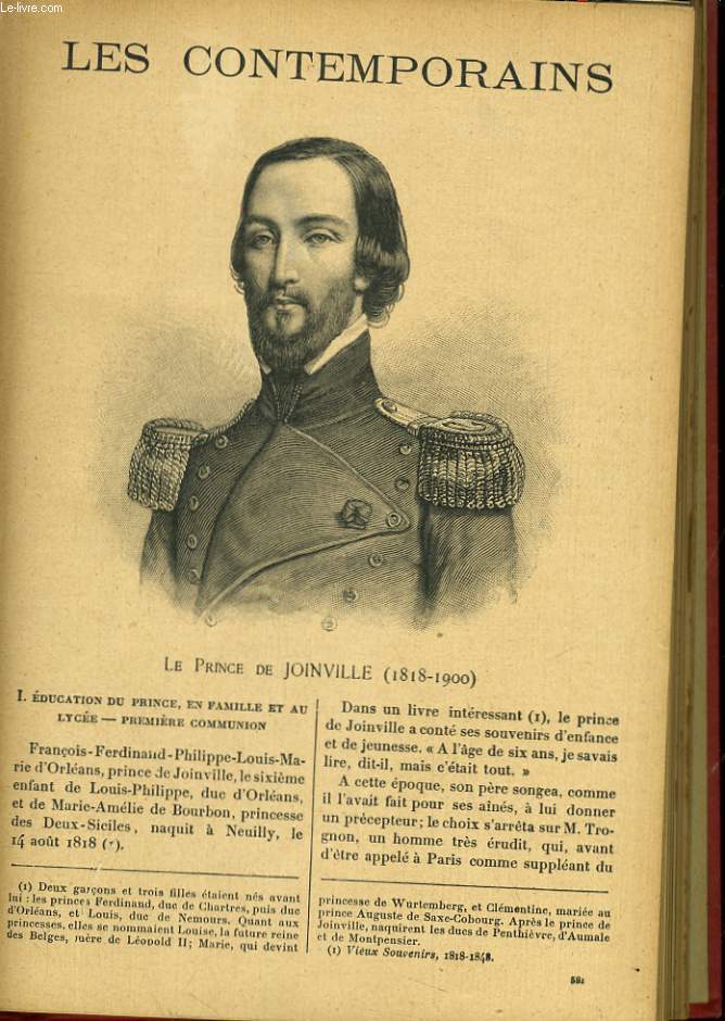 LE PRINCE DE JOINVILLE (1818-1900)