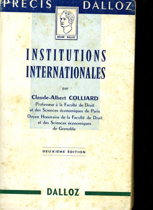 INSTITUTIONS INTERNATIONALES