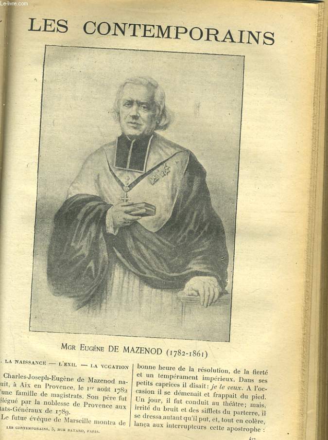 Mgr EUGENE DE MAZENOD (1782-1861)