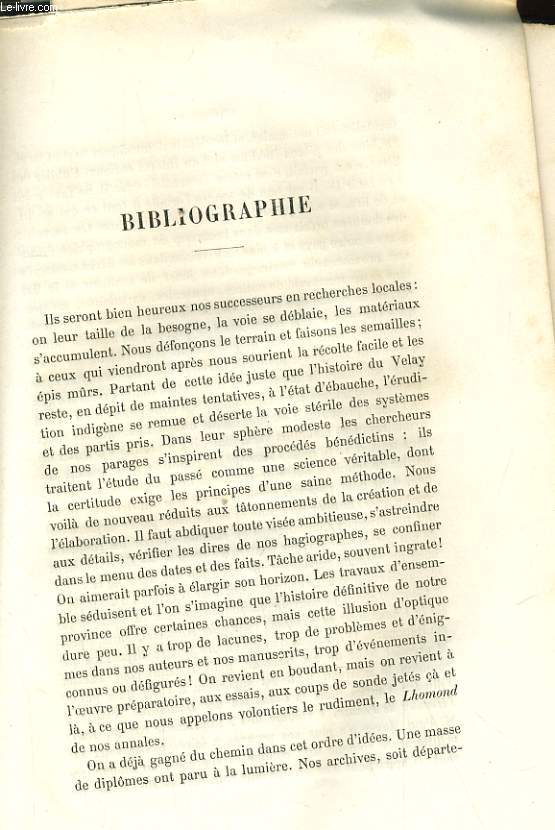 BIBLIOGRAPHIE / STATUTE DE MARGUERITE DE VALOIS A ANGOULEME, oeuvre de M. Badiou de Latrochre, statuaire de la Haute-Loire