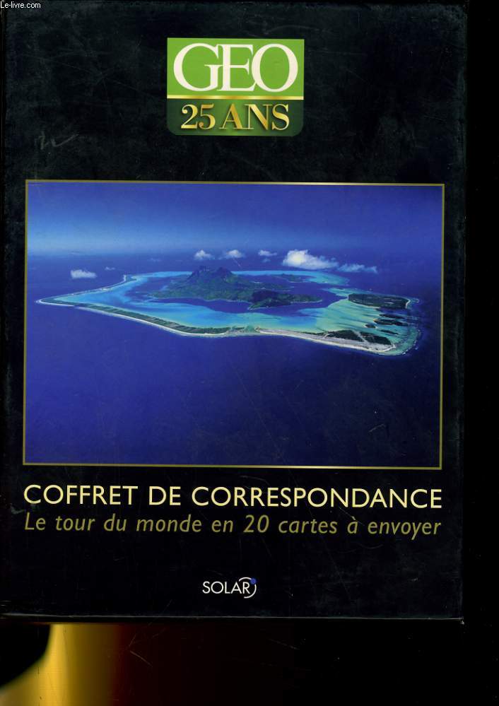 GEO 25 ANS - COFFRET DE CORREPONDANCE, LE TOUR DU MONDE EN 20 CARTES A ENVOYER