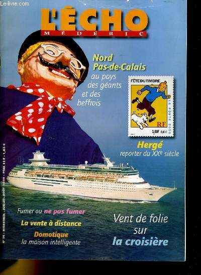 L'ECHO MEDERIC N14 - NORD PAS-DE-CALAIS - HERGE - VENT DE FOLIES SUR LA CROISIERE...