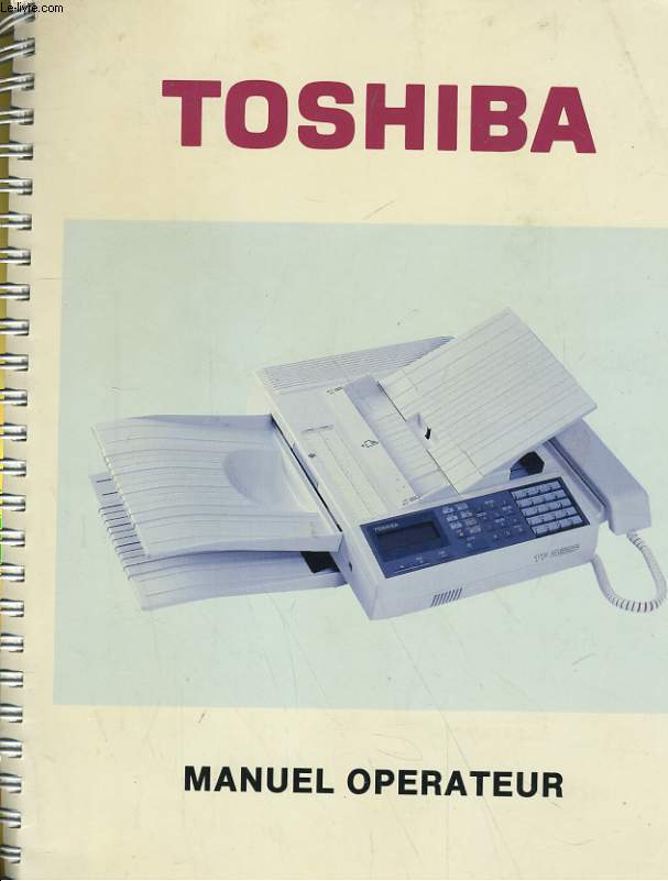 TOSHIBA - MANUEL OPERATEUR - TELEPIEUR TF252F