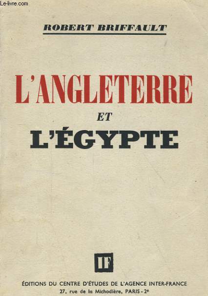 L'ANGLETERRE ET L'EGYPTE