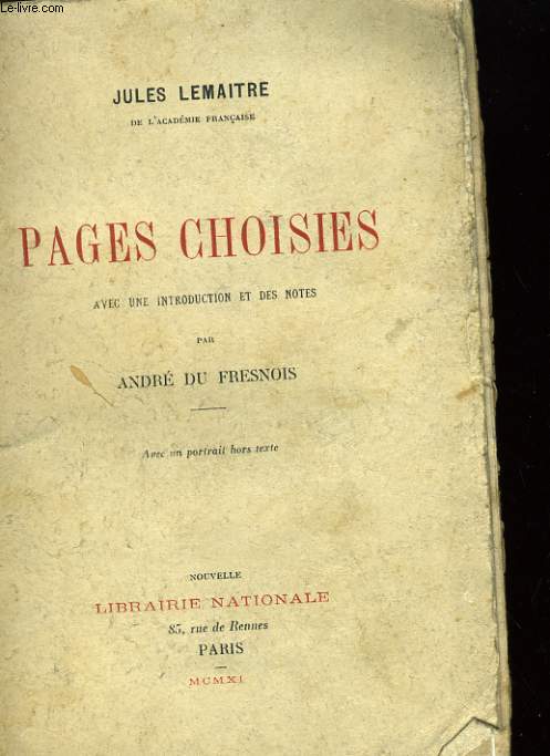 PAGES CHOISIES